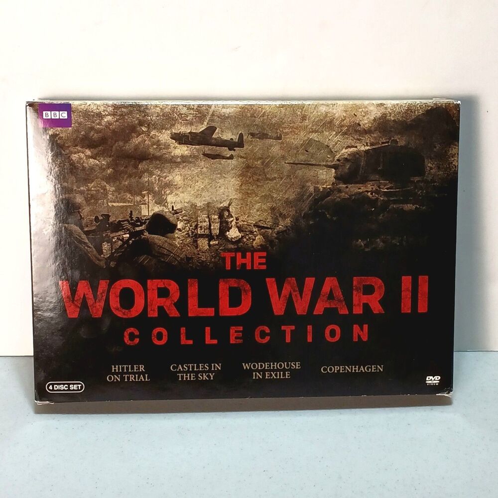 The World War II Collection 4 DVD Movies in Dolby 3+ Hrs. & Replica VE Day News